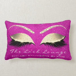 Gold Glitter Hot Pink Makeup Eyes Lashes Beauty Kussen