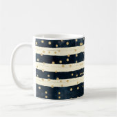 Gold Glitter Indigo Blue Stylish Modern Koffiemok (Links)