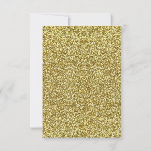 Gold Glitter Infinity Heart Table Place Card Kaart (Achterkant)