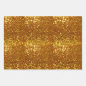 Gold Glitter Inpakpapier Vel (Voorkant)