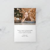 Gold Glitter-Inside Message & Photo, op maat gemaa Bedankkaart (Binnen)