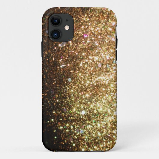Gold Glitter iPhone-kerstHoesje Case-Mate iPhone Case (Achterkant)