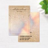 Gold Glitter Iridescent Oorsprongsvertoning Kettin Visitekaartje (Bureau)