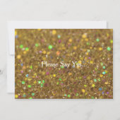 Gold Glitter is mijn Bridesmaid Kaart (Achterkant)