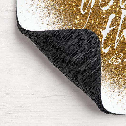 Gold Glitter JE HEBT DEZE Muismat VAN HET Glamour- (Hoek)