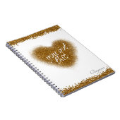 Gold Glitter JE HEBT DEZE Notitieboek KORTE (Rechterzijde)