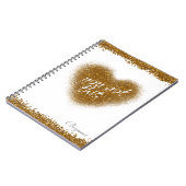 Gold Glitter JE HEBT DEZE Notitieboek KORTE (Linkerzijde)