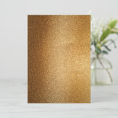 Gold Glitter Kaart (Staand voorkant)