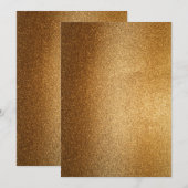 Gold Glitter Kaart (Voorkant / Achterkant)