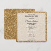 Gold Glitter Kaart (Voorkant / Achterkant)