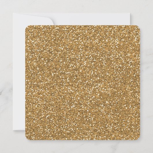 Gold Glitter Kaart (Achterkant)