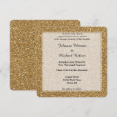 Gold Glitter Kaart (Voorkant / Achterkant)