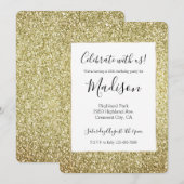  Gold Glitter Kaart (Voorkant / Achterkant)