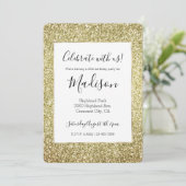  Gold Glitter Kaart (Staand voorkant)