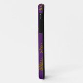 Gold glitter kerstboom op paarse achtergrond Case-Mate iPhone case (Achterkant/links)
