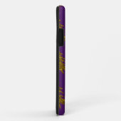 Gold glitter kerstboom op paarse achtergrond Case-Mate iPhone case (Achterkant/rechts)