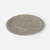 Gold Glitter Kerstfeest Borden Papieren Bordje (Gekanteld)