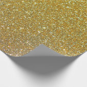 Gold Glitter Kerstmis Cadeaupapier (Hoek)