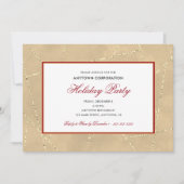 Gold Glitter Kerstmis | Zakelijke feestdag Kaart (Voorkant)