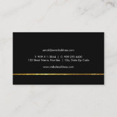 Gold Glitter Key Real Estate Visitekaartje (Achterkant)