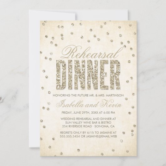 Gold Glitter Kijk Confetti Stippen Kaart (Voorkant)