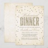 Gold Glitter Kijk Confetti Stippen Kaart (Voorkant / Achterkant)