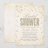 Gold Glitter Kijk Confetti Stippen Vrijgezellenfee Kaart (Voorkant / Achterkant)