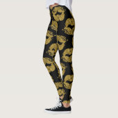 Gold Glitter Kisses Leggings (Links)
