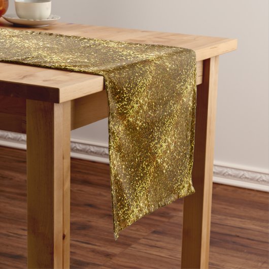 Gold Glitter Korte Tafelloper (Voorbeeld)
