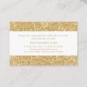 Gold Glitter - kortingsbon Kortingskaartje (Achterkant)
