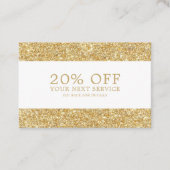 Gold Glitter - kortingsbon Kortingskaartje (Voorkant)