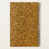 Gold Glitter Lace Lingerie Boutique Planner (Achterkant)