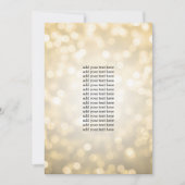 Gold Glitter-lampjes invoegen Kaart (Voorkant)