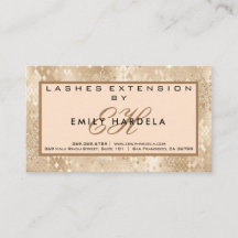 Gold Glitter Lashes met nazorginstructies