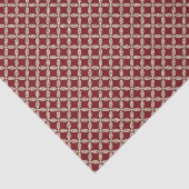 Gold Glitter Lattice op Red Tissuepapier (Detail)