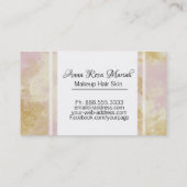 *~* Gold Glitter Lavender Abstract pasteel Modern Visitekaartje (Achterkant)