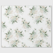 Gold Glitter Leaves Greenery Elegant Dreamweaver Cadeaupapier (Vlak)