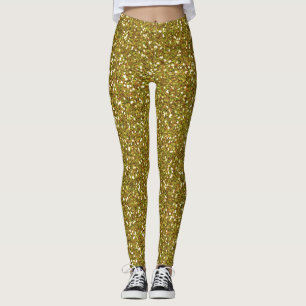 Gold Glitter-Leggings Leggings