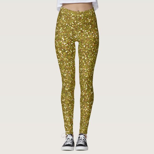 Gold Glitter-Leggings Leggings (Voorkant)
