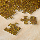 Gold Glitter Legpuzzel (Zijkant)