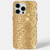Gold Glitter Leopard Case-Mate iPhone Case (Achterkant)