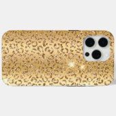 Gold Glitter Leopard Case-Mate iPhone Case (Achterkant (horizontaal))
