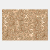 Gold Glitter Leopard, Giraffe & Leopard Spots  Inpakpapier Vel (Voorkant 3)