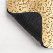 Gold Glitter Leopard Muismat (Hoek)