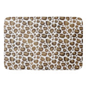 Gold Glitter Leopard Print Badmat (Voorkant)