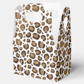 Gold Glitter Leopard Print Bedankdoosjes (Geopend)
