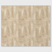 Gold Glitter Leopard Print Cadeaupapier (Vlak)