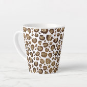 Gold Glitter Leopard Print Latte Mok (Linkerhoek)