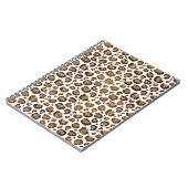 Gold Glitter Leopard Print Notitieboek (Linkerzijde)