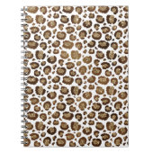 Gold Glitter Leopard Print Notitieboek (Voorkant)